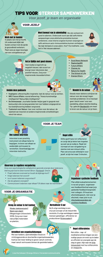 Download de infographic: tips voor sterker samenwerken