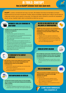 Infographic: Hoe gebruik je AI Tool ChatGPT voor werk