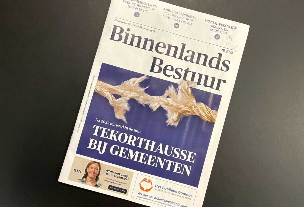 foto blad 'Binnenlands Bestuur' bezuiniging interne communicatie