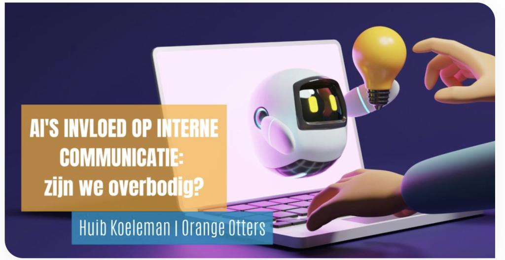 een robotje dat uit een beeldscherm komt AI’s invloed op interne communicatie: zijn we overbodig?